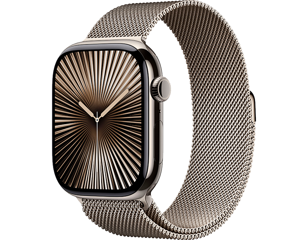 Watch Series 10 46mm Caixa de titânio Pulseira milanês GPS+Celular